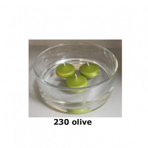 CANDELE GALLEGGIANTI PZ 28 - olive
