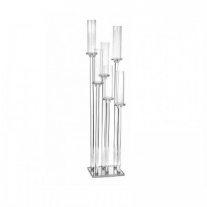 CANDELABRO VETRO H136 CM -6fuochi