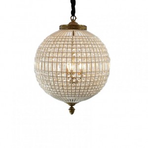 LAMPADARIO CRIST. kg15 D64 H86 brass a