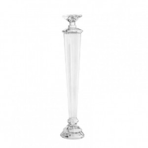 CANDELABRO MONOFIAMMA cristallo D12H61cm