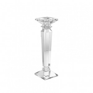 CANDELABRO MONOFIAMMA cristallo H32,5 cm