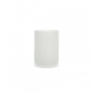 CILINDRO VETRO D10 H15 CM BASIC - bianco
