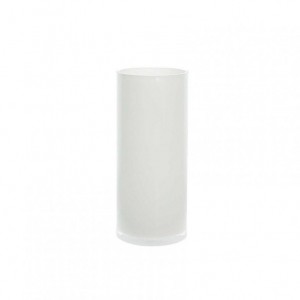 CILINDRO VETRO D15 H30 CM BASIC - bianco