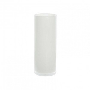 CILINDRO VETRO D15 H40 CM BASIC - bianco