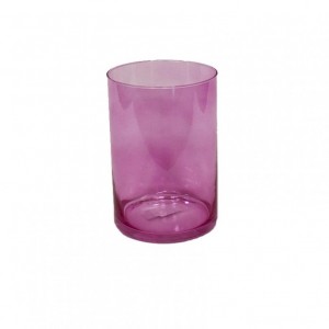 GLASS CYLINDER D15 H20 cm LUSTr - fuchsia