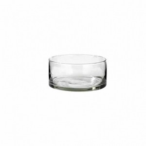 GLASS CYLINDER BOWL D19 H9 CM