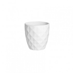 VASO CERAMICA D13 H13 cm - bianco