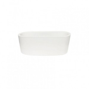 VASCHETTA OVALE terr 30X13 H10CM -bianco
