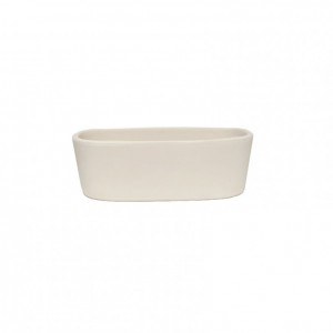 VASCHETTA OVALE terr 30X13 H10CM -biscot