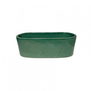 VASCHETTA OVALE terr 30X13 H10CM-smerald