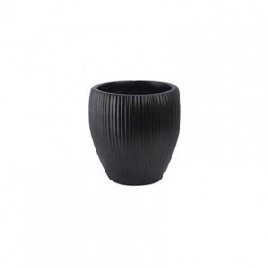 VASO RESINA D24 H24 cm - nero