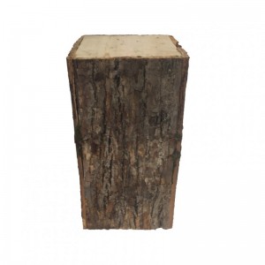 VASO TRONCO LEGNO 30X30XH55 cm