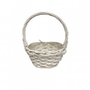 CESTO vimini C/MAN.D20 H9,5/32cm-bianc