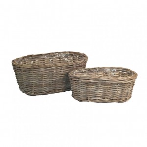 VASCHETTA RATTAN 38X18X16