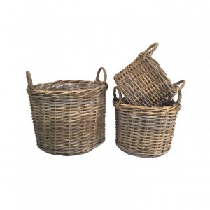 CESTO RATTAN 2 MANICI D42H32