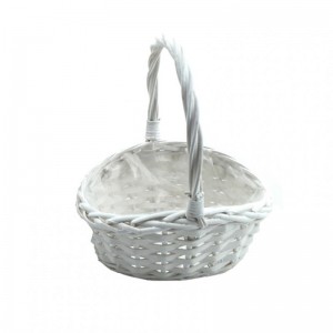 BASKET OVAL C / HANDLE CM 26X22X10