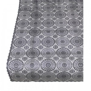 CROCHET TABLECLOTH 150X264cm - black