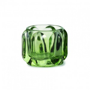 PORTACANDELA VETRO D8,4 H6,5cm-verde bot