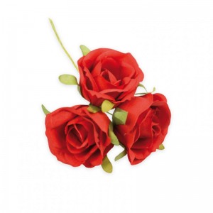 MEDIUM ROSE D3 CM 36 pcs - red