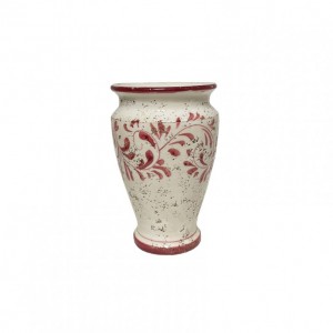 VASO TERRAC SMALTATA D9 H21 CM -rosso
