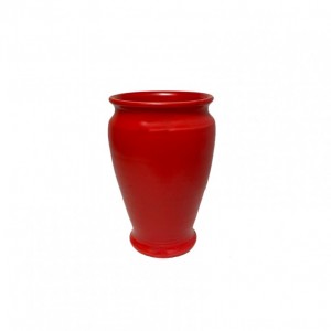 VASO CERAMICA D9,5 H21 CM- rosso