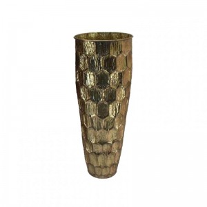 VASO METALLO 33,5x33,5 h89 cm - gold