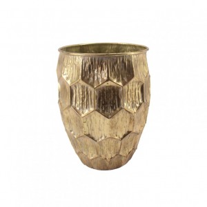 VASO METALLO 32x32 h40,5 cm -gold