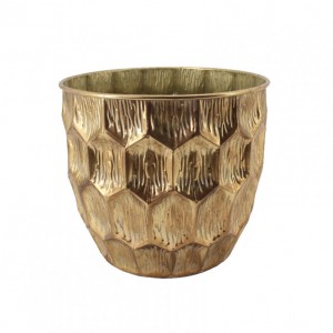 VASO METALLO 39,5x39,5 h34 cm -gold