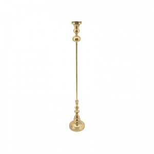 CANDELABRO METALLO 12,5x12,5 h80cm-gold