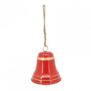 CAMPANA METALLO 31x31 h34cm -red