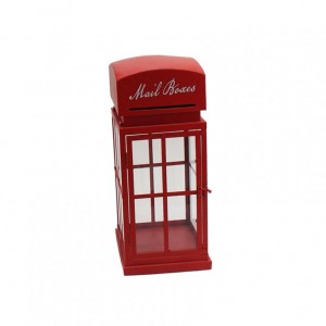 CABINA LETTERE METALLO 21X21 H50 -red