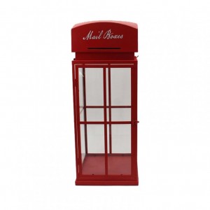CABINA LETTERE METALLO 31X31 H80 -red