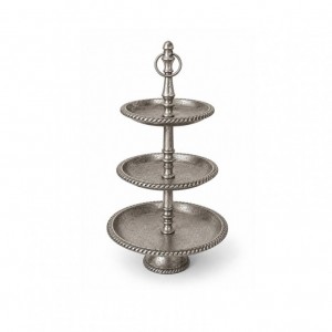 ALZATA ALLUM. D30 H45 3PIANI -ant.nickel