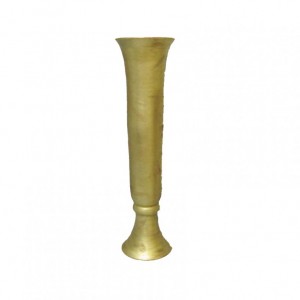 VASO TROMBETTA CERAMICA H80 cm - oro