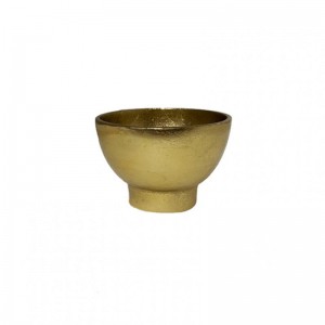 COPPETTA ALLUM 7X10 H15 CM- raw gold