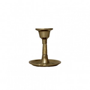 CANDELABRO ALLUMINIO ORO H13CM