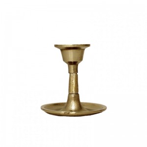 CANDELABRO ALLUMINIO ORO H11CM