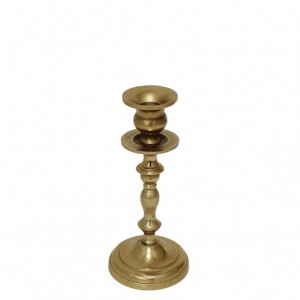 CANDELABRO ALUMINIO GOLD H23CM