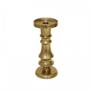 CANDELABRO ALLUMINIO H23 - raw gold