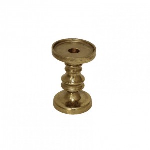 CANDELABRO ALUMINIO GOLD H13CM