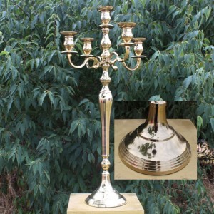 CANDELABRO ALLUM.SHINE GOLDH80CM-5fuochi