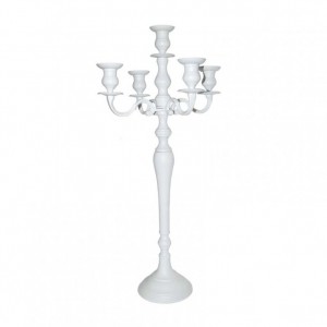 CANDELABRA ALUM.white matt H80-5 arms