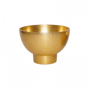 COPPETTA ALLUM 7X10 H15 CM- raw gold