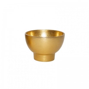 COPPETTA ALLUM 6X8 H12 CM- raw gold