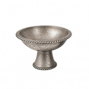 ALZATA ALLUM D28 H10 CM -ant.nickel