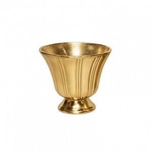 COPPA ALLUMINIO D21,5 H20CM -raw golden