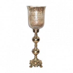 ALUMINUM CANDLE GOLD H71CM