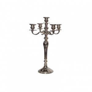 CANDELABRO ALLUM. H40 5fuochi -raw nicke