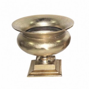 COPPA ALLUM. 13X15 H25CM -raw gold