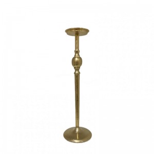 CANDELABRO ALLUMINIO H42 - raw gold